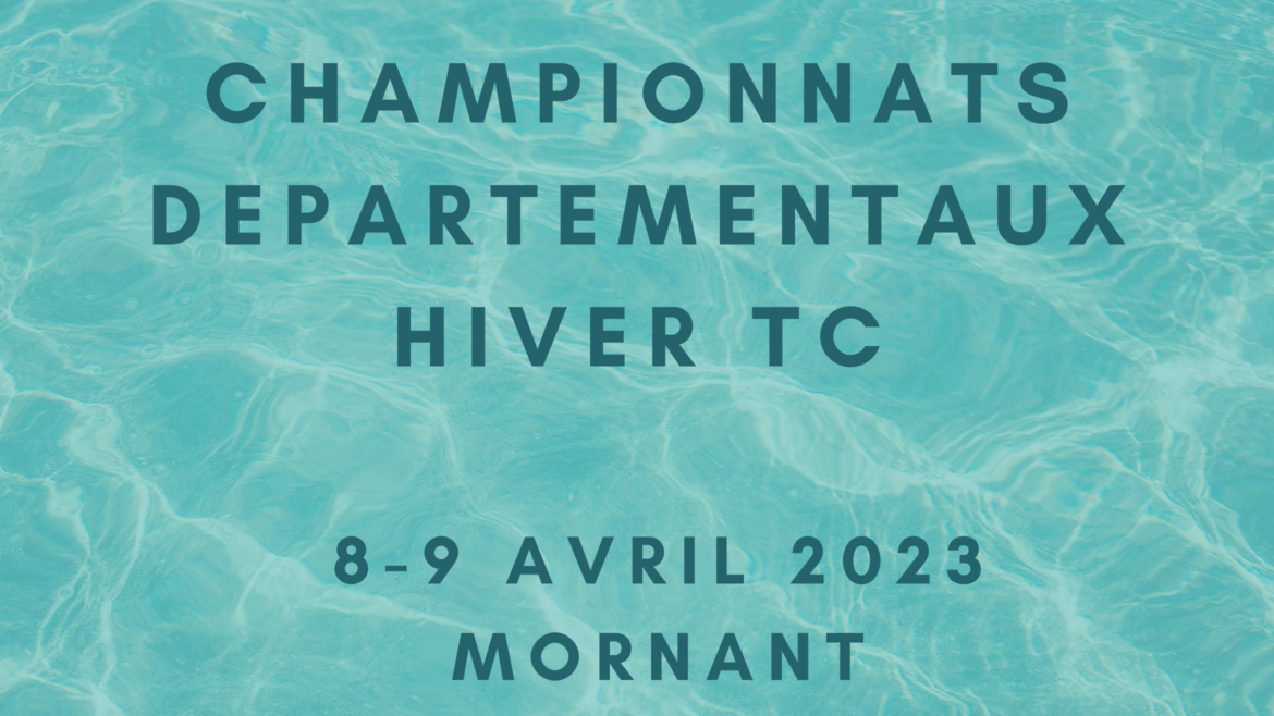 Championnats départementaux hiver TC le 8 & 9 avril 2023