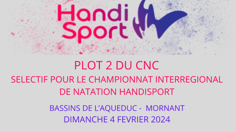 Championnat de natation handisport à Mornant – Dimanche 4 février