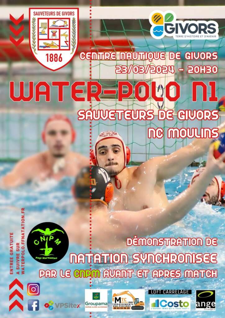 Démonstration Natation synchronisée Water polo givors
