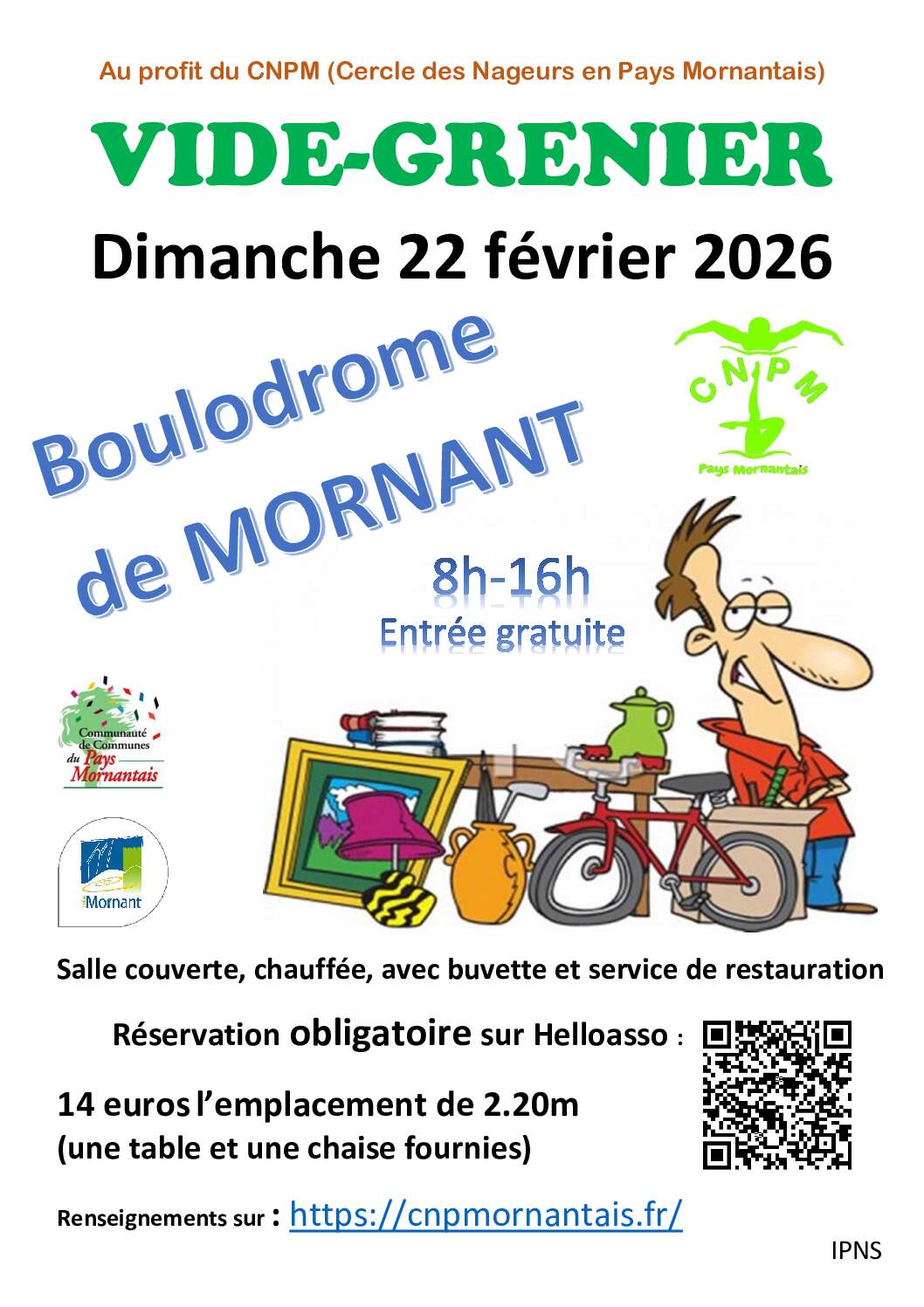 Vide grenier le 22 février